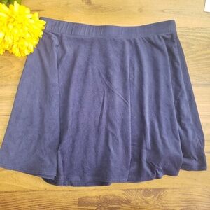 blue skater skirt